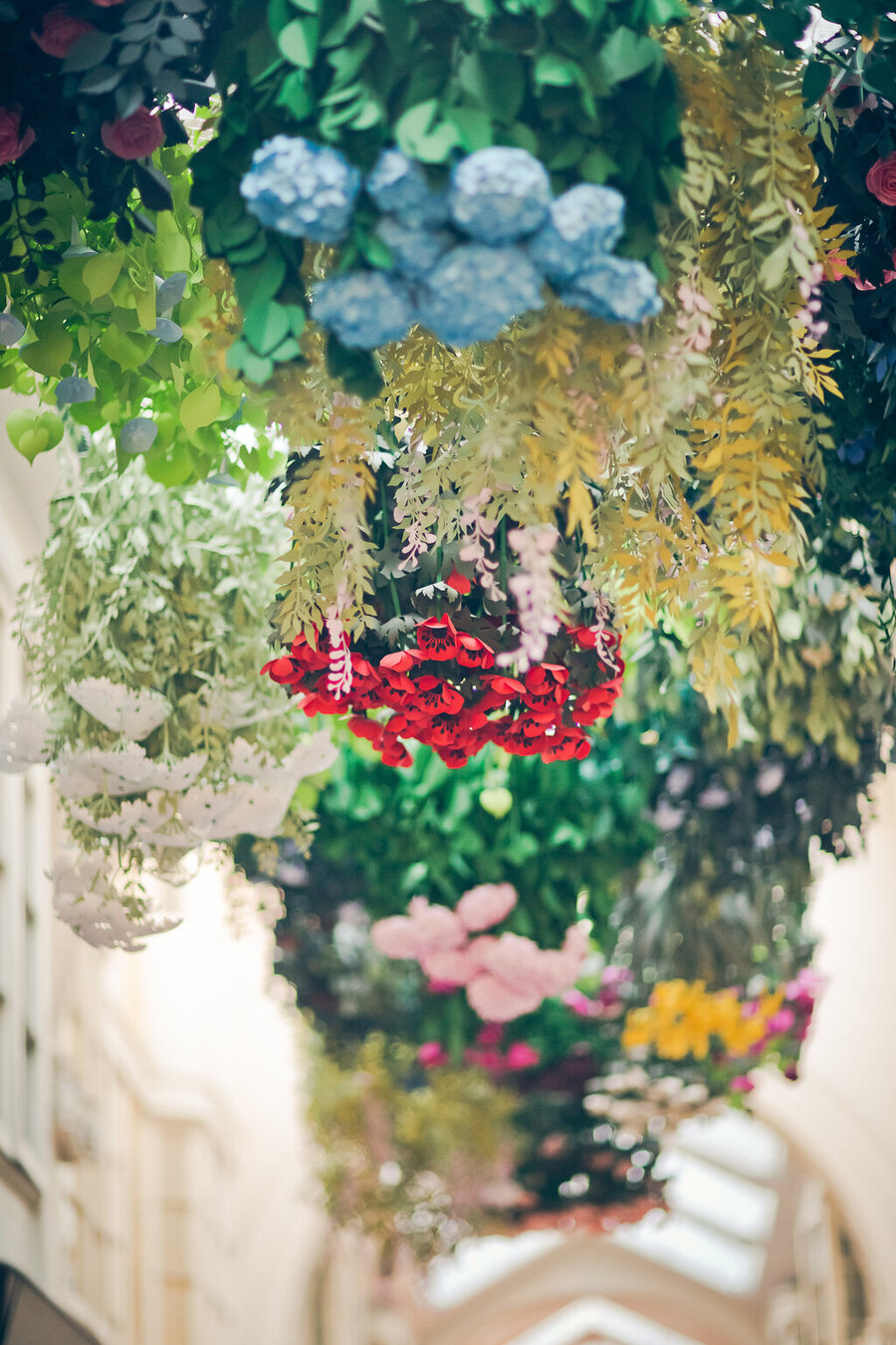 the English garden - Installation by Mathilde Nivet 